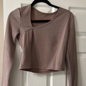 Lululemon Ribbed Softstreme Asymmetrical Long Sleeve Shirt